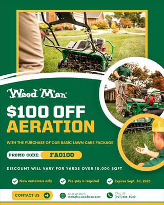 $100 Off Aeration